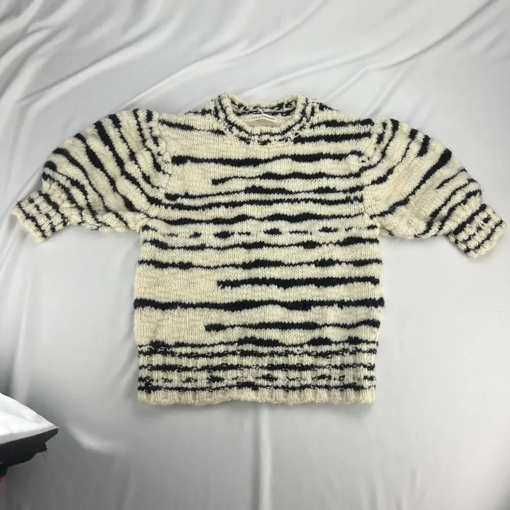 Ulla Johnson Black and White Striped Sweater - Picture 4 of 12